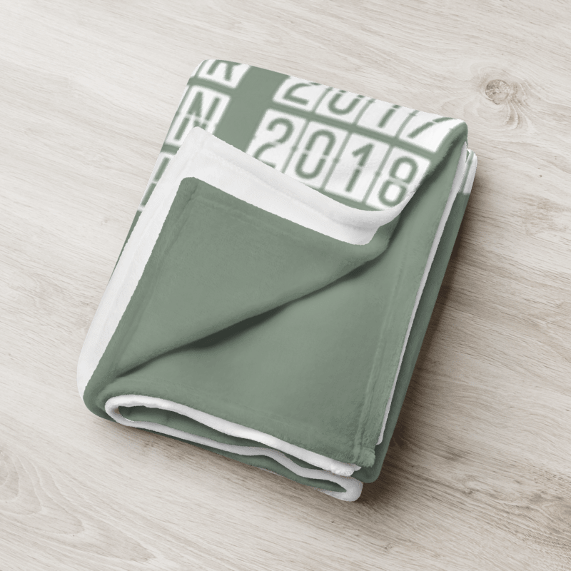Custom Airport Codes Throw Blanket