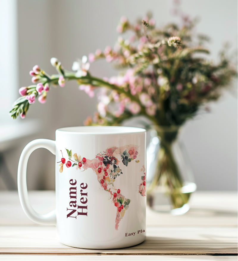 Tasse personnalisée cerise