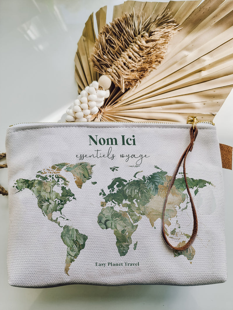 Trousse de voyage tropicale personnalisée