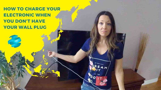 How to charge electronic when you forget your wall plug or travel adapter