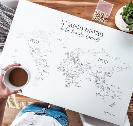 DIY Travel Décor: How to Make a Pinboard World Map