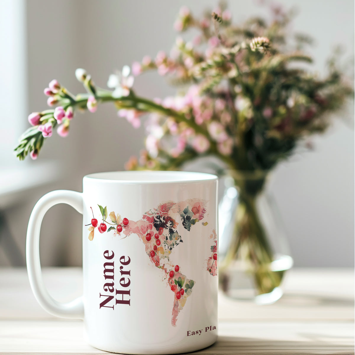 Tasse personnalisée cerise