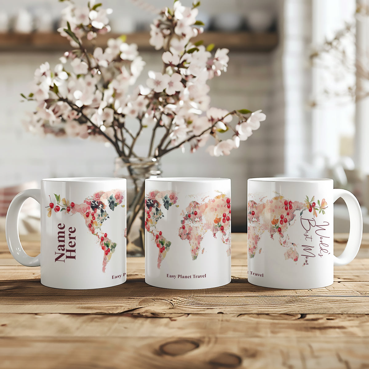 Tasse personnalisée cerise