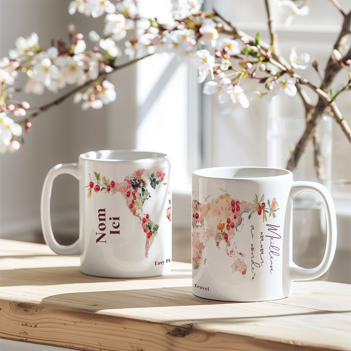 Tasse personnalisée cerise