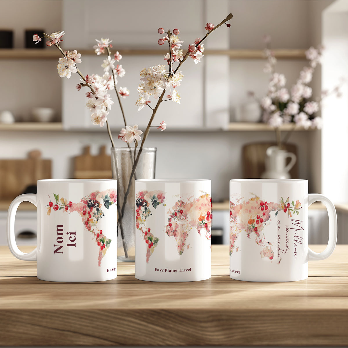 Tasse personnalisée cerise