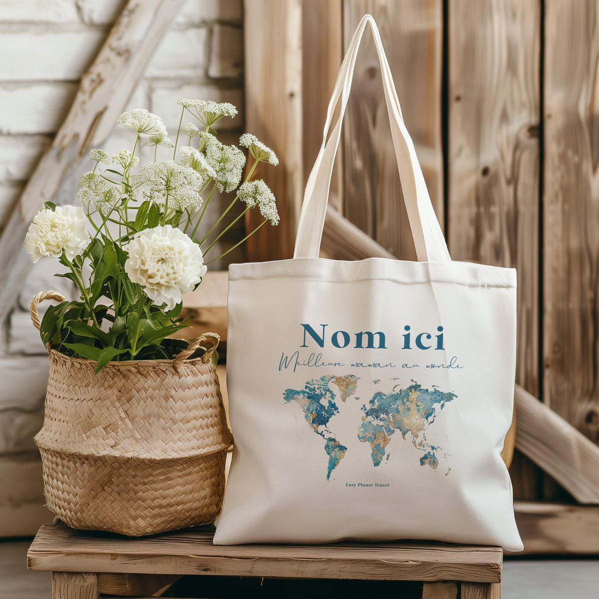 Custom Azur Tote Bag – Easy Planet Travel