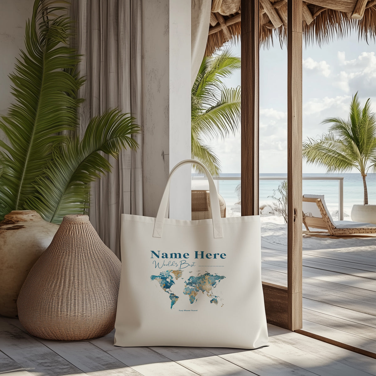 Custom Azur Tote Bag
