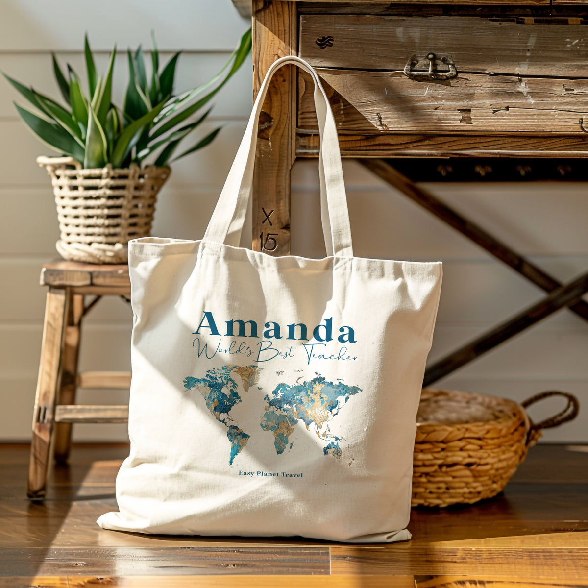 Custom Azur Tote Bag