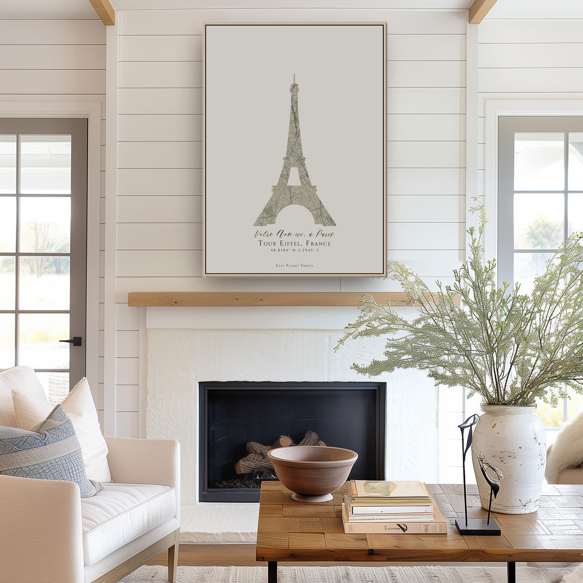 Custom Eiffel Tower Map