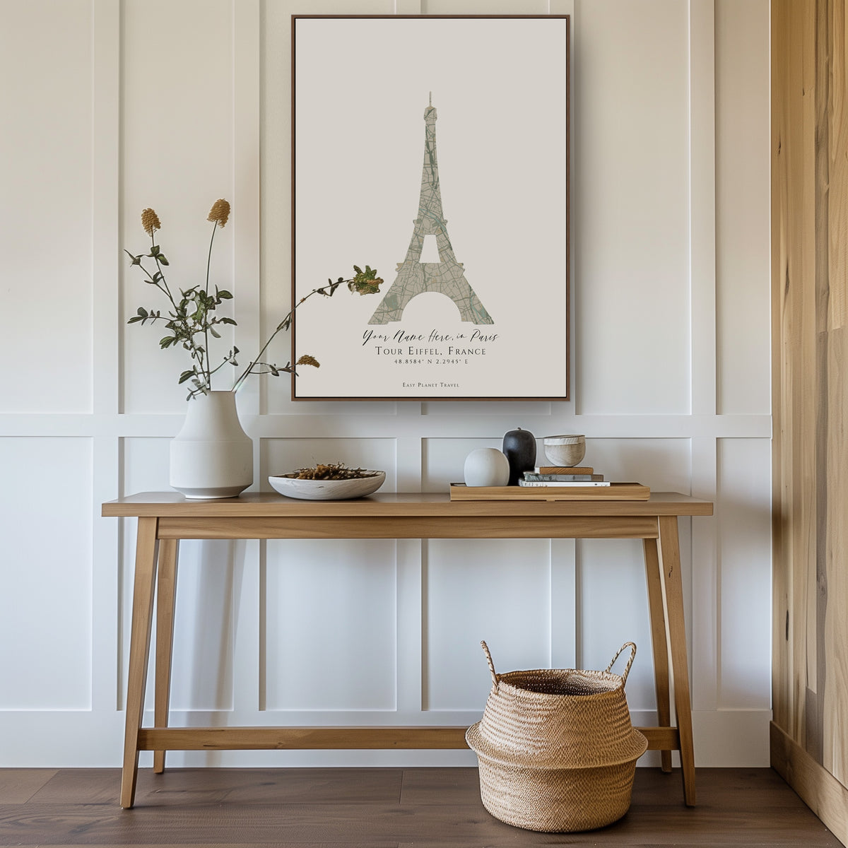 Custom Eiffel Tower Map