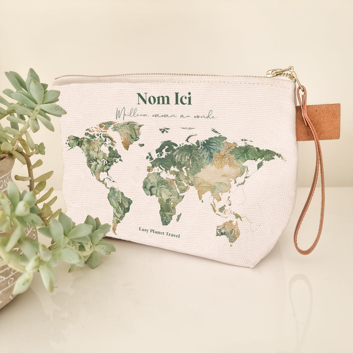 Trousse de voyage tropicale personnalisée