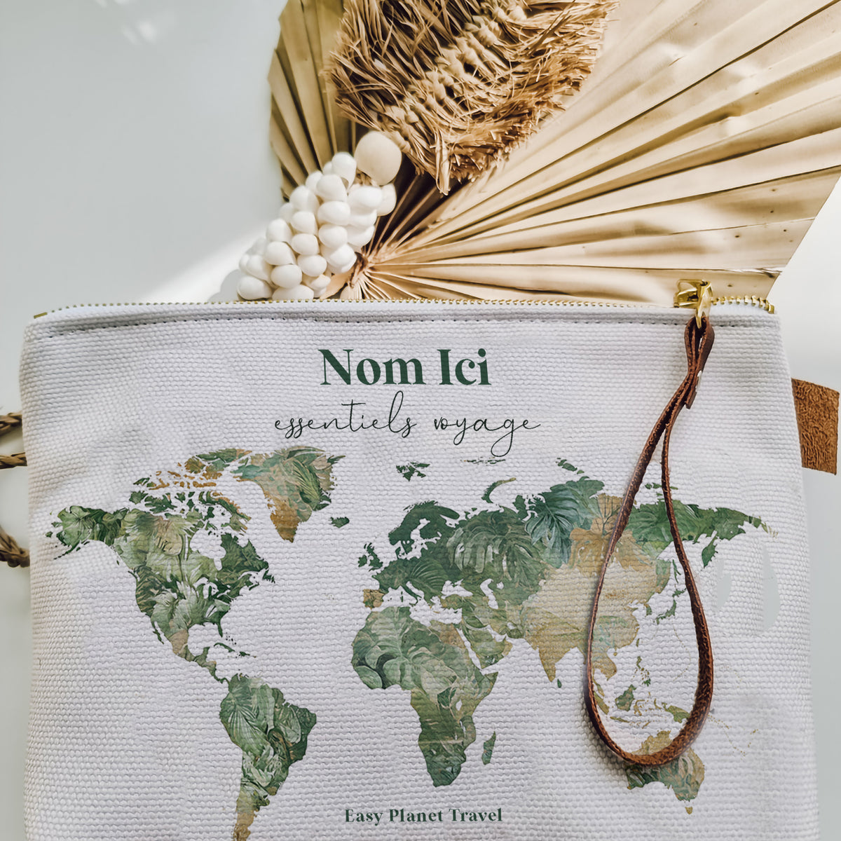 Trousse de voyage tropicale personnalisée