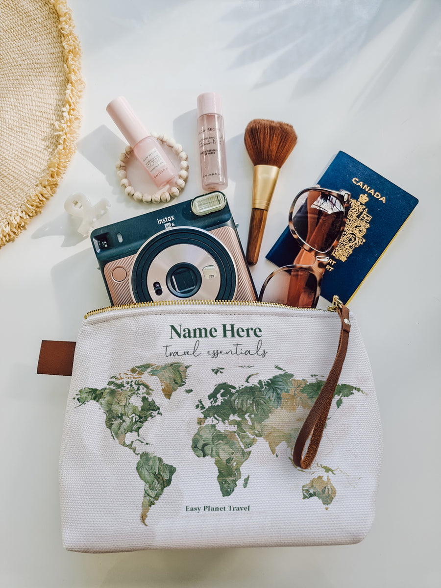 Trousse de voyage tropicale personnalisée