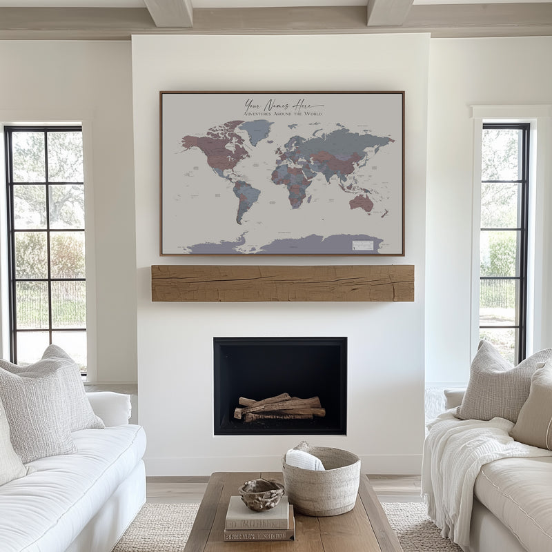 Carte du monde politique personnalisée Istanbul