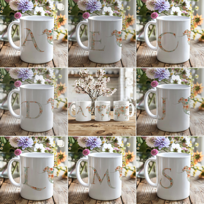 Personalized Blossom Coffee Mug