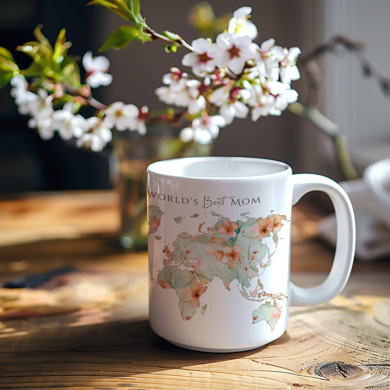 Tasse personnalisée fleurs de cerisiers