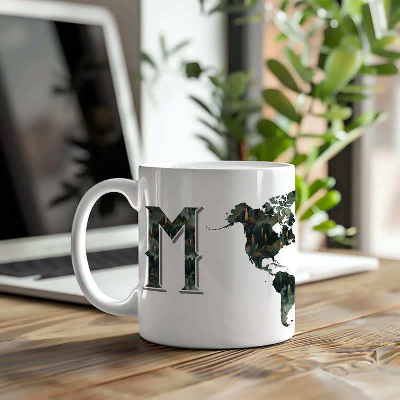 Personalized Pine Coffee Mug